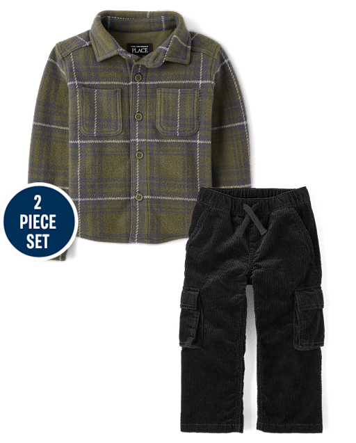 Baby And Toddler Plaid 2-Piece Outfit Set