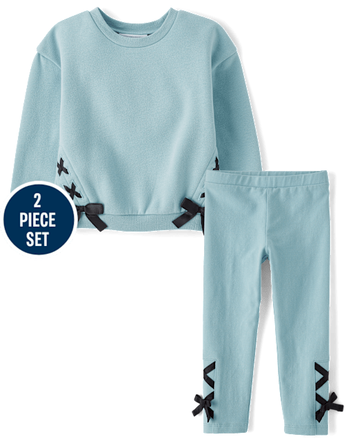 Toddler Girls Lace Up 2-Piece Outfit Set