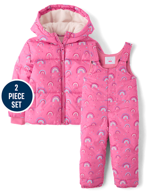 Toddler Girls Rainbow 2-Piece Snow Set