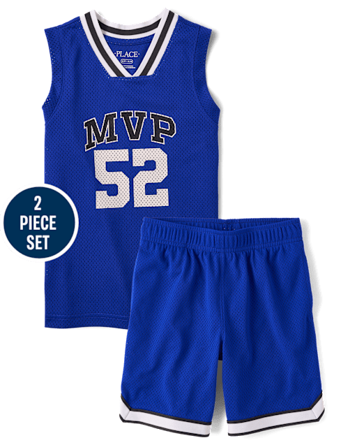 Kids Quick Dry MVP Varsity Mesh 2-Piece Outfit Set