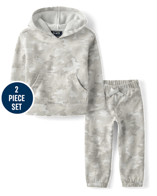 Baby And Toddler Boys Camo Premium Fleece 2-Piece Outfit Set