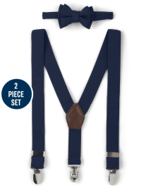 Boys Bow Tie And Suspenders Set - Special Occasions