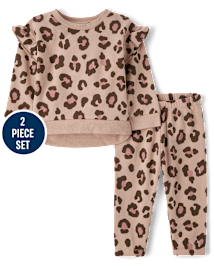 Toddler Girls Leopard 2-Piece Outfit Set