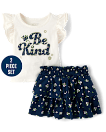 Toddler Girls Be Kind 2-Piece Outfit Set