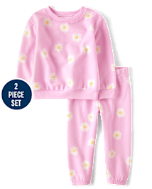 tout-petit, fille Ensemble 2 pièces Daisy molleton