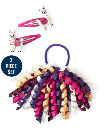 Conjunto Niña Pelo Rizado - Pequeñas Llamas