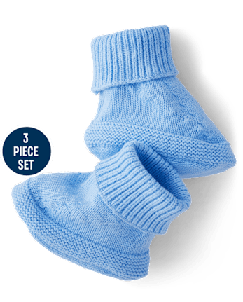 Baby Boys Cable Knit Sweater 3-Piece Outfit Set - Homegrown by Gymboree