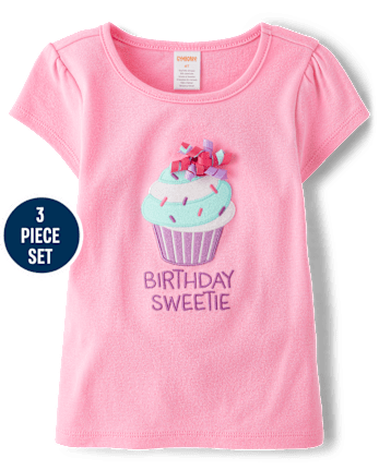 Conjunto de 3 piezas de postre para niñas - Birthday Boutique