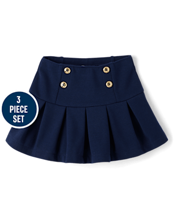 Ensemble 3 pièces cardigan en maille torsadée avec nœud pour fille - Campus Cuties