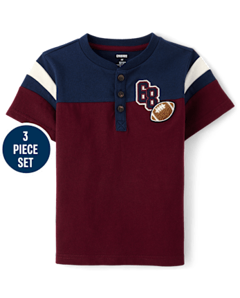 Kids Embroidered Varsity Zip Up Hoodie 3-Piece Outfit Set - Campus Cuties
