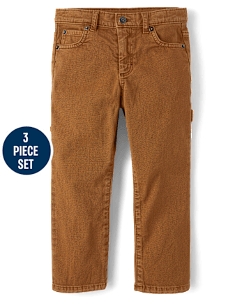 Boys Embroidered Bear 3-Piece Outfit Set - Highland Hills