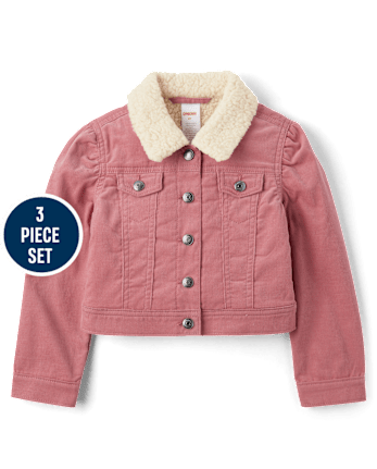 Girls Embroidered Floral 3-Piece Outfit Set - Highland Hills
