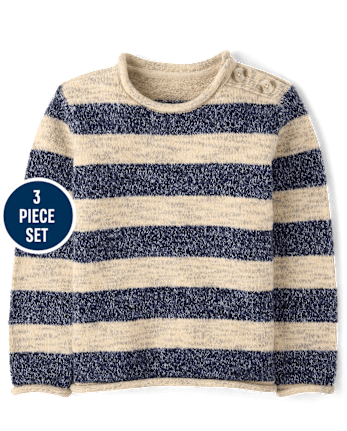 Boys Gingham 3-Piece Outfit Set - First Frost