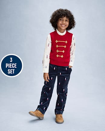 Boys Embroidered Nutcracker 3-Piece Outfit Set - New York City Ballet by GYMBOREE