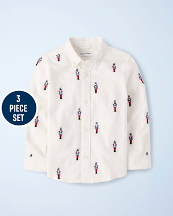 Boys Embroidered Nutcracker 3-Piece Outfit Set - New York City Ballet by GYMBOREE