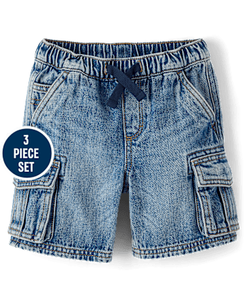 Boys Embroidered Lighthouse 3-Piece Outfit Set - Driftwood Bay