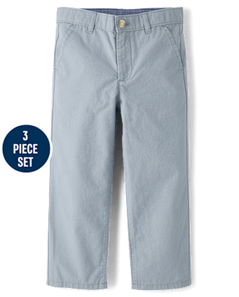 Boys Gingham 3-Piece Outfit Set - Enchanted Garden