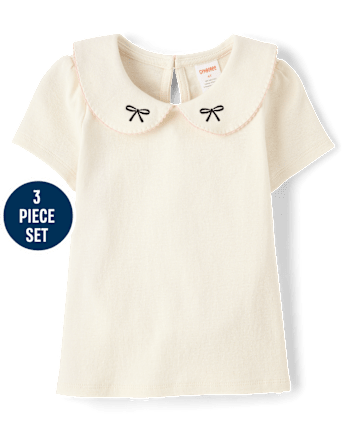 Girls Contrast 3-Piece Outfit Set - Petit Paris