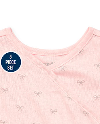 Conjunto de 3 piezas para bebé niña Love Ballerina Playwear