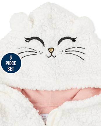 Toddler Girls Cat Outfit Set