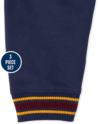Baby Boys Varsity 3-Piece Playwear Set