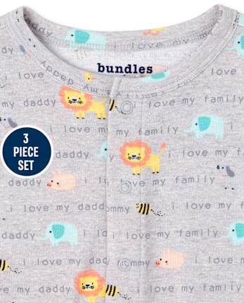 Baby Boys Animals 3-Piece Take Me Home Set