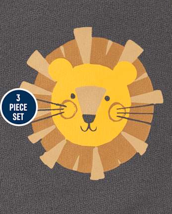 Baby Boys Lion 3-Piece Playwear Set