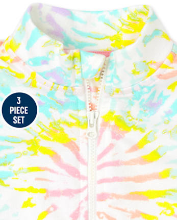 Baby Girls Tie Dye 3-Piece Playwear Set