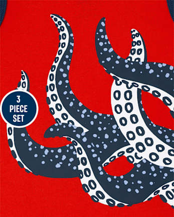 Conjunto de 3 piezas de pulpo para niños pequeños