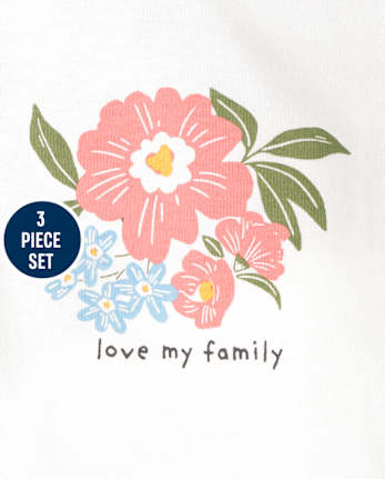 Baby Girls Floral 3-Piece Take Me Home Set