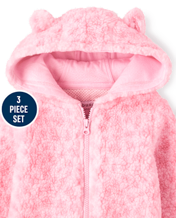 Ensemble 3 pièces léopard bébé fille