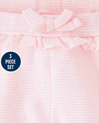 Conjunto floral para bebé niña de 3 piezas Take Me Home