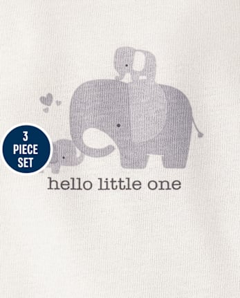 Ensemble 3 pièces pour bébé animal « Ramène-moi à la maison »