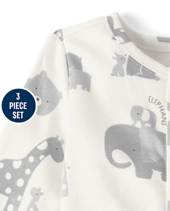 Ensemble 3 pièces pour bébé animal « Ramène-moi à la maison »