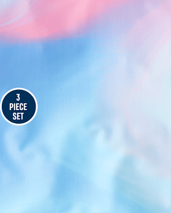 tout-petit, fille arc-en-ciel Maillot de bain 3 pièces marbre