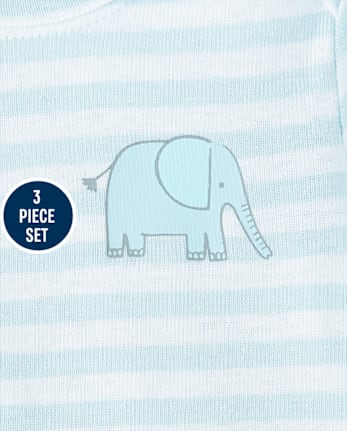 Baby Boys Striped 3-Piece Outfit Set