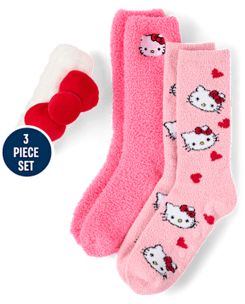 Girls Hello KittyÂ® 3-Piece Cozy Accessories Set