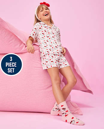 Girls Hello KittyÂ® 3-Piece Cozy Accessories Set