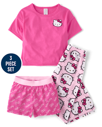 Girls Hello Kitty® 3-Piece Pajama Set