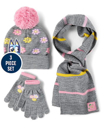 Girls Bluey™ 3-Piece Cold Weather Set