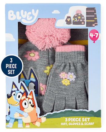 Girls Bluey™ 3-Piece Cold Weather Set
