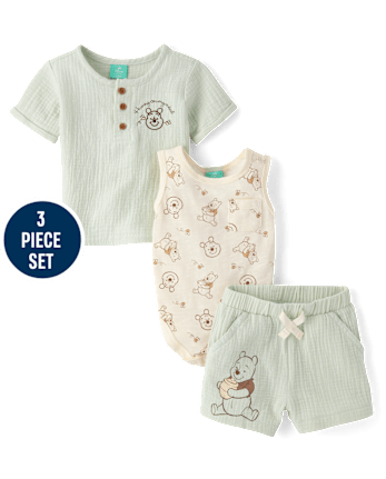 Baby Boys Winnie The Pooh™ 3-Piece Outfit Set