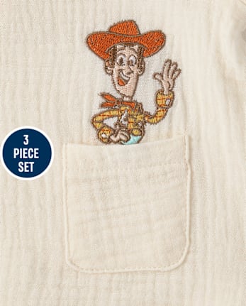 Baby Girls Toy Story 3-Piece Playwear Set