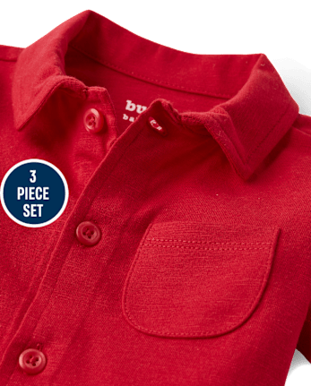 Baby Boys Lobster 3-Piece Outfit Set