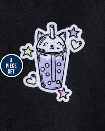 Girls Snack 3-Piece Pajama Set