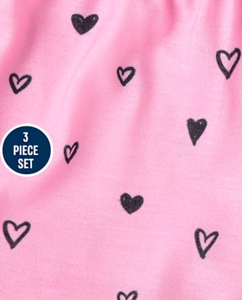 Girls Snack 3-Piece Pajama Set