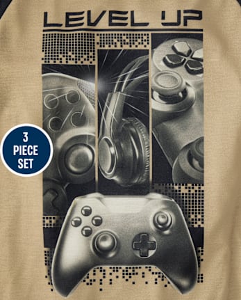 Boys Video Game 3-Piece Pajama Set