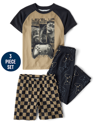 Boys Video Game 3-Piece Pajama Set