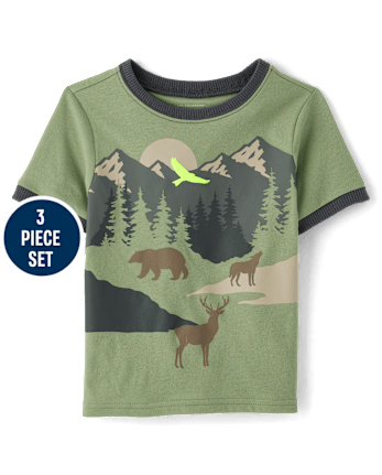 Baby And Toddler Boys Plaid 3-Piece Outfit Set