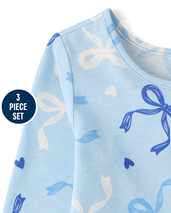 Toddler Girls Snowflake Dancer 3-Piece Outfit Set - BLUE AIR